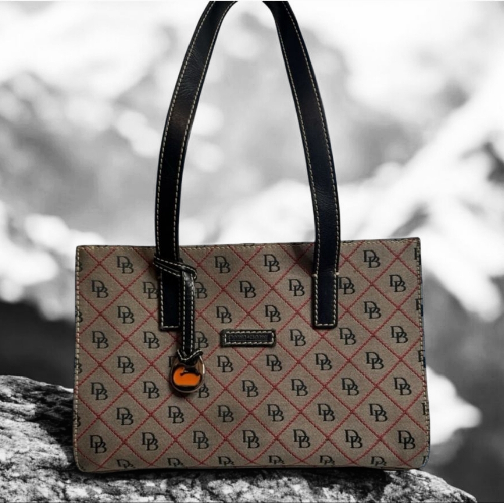 Dooney & Bourke Monogram Satchel – Brown TMORO Coated Canvas